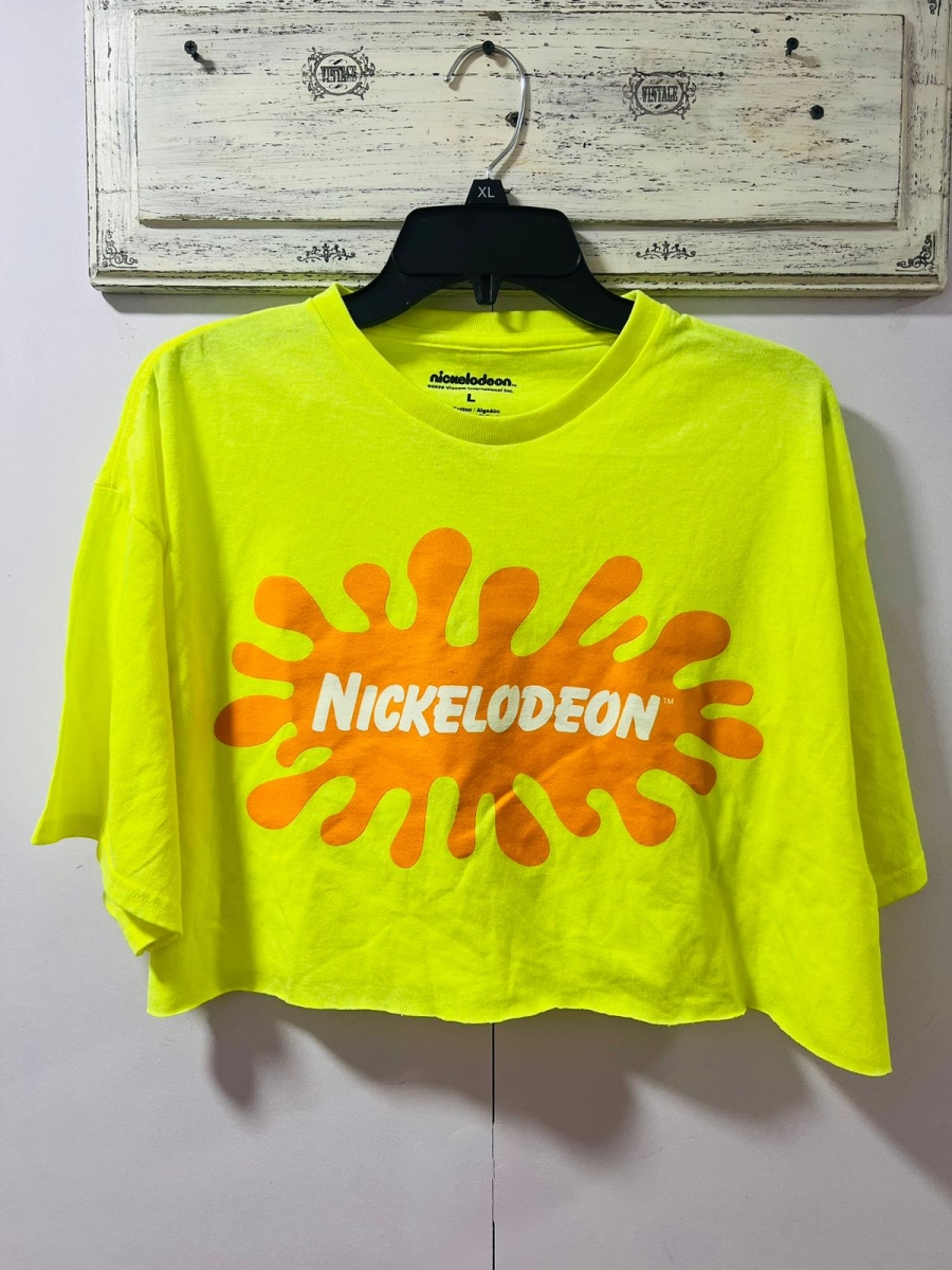 Polera Nickelodeon tipo crop para dama 