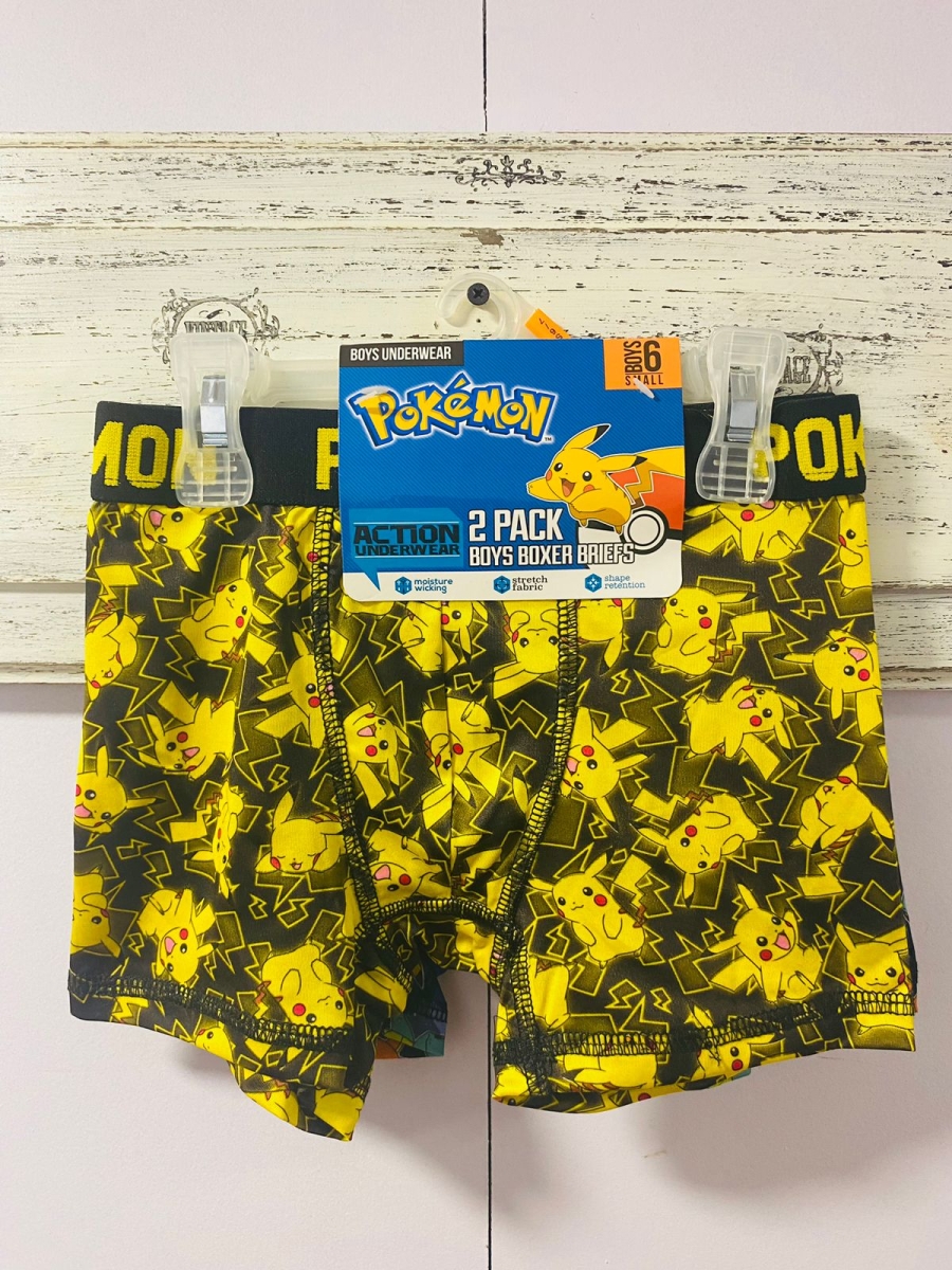 Boxer Pokemon para niño pack por 2