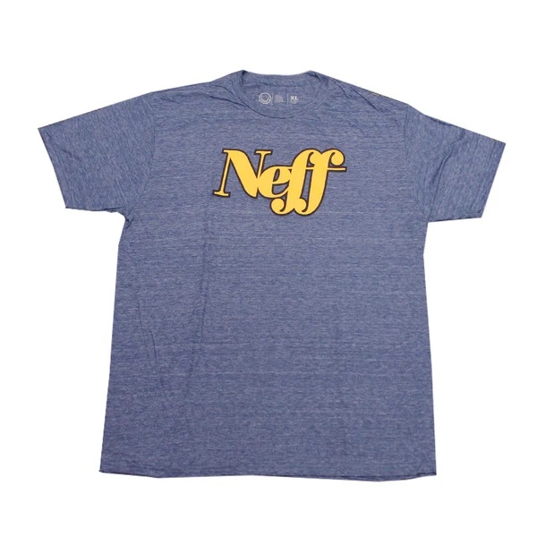 Polera Hombre NEFF Script en azul jaspeado 