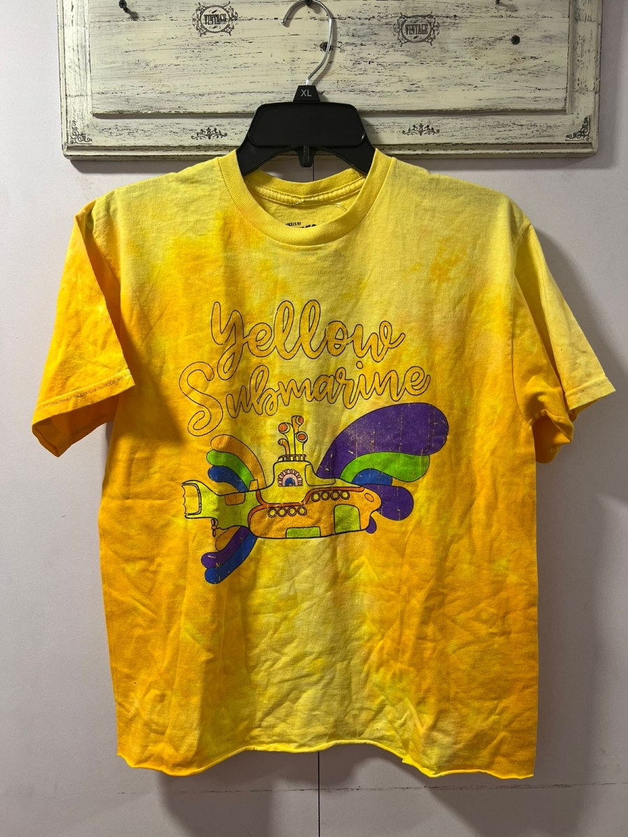 Polera The Beatles para dama color amarillo