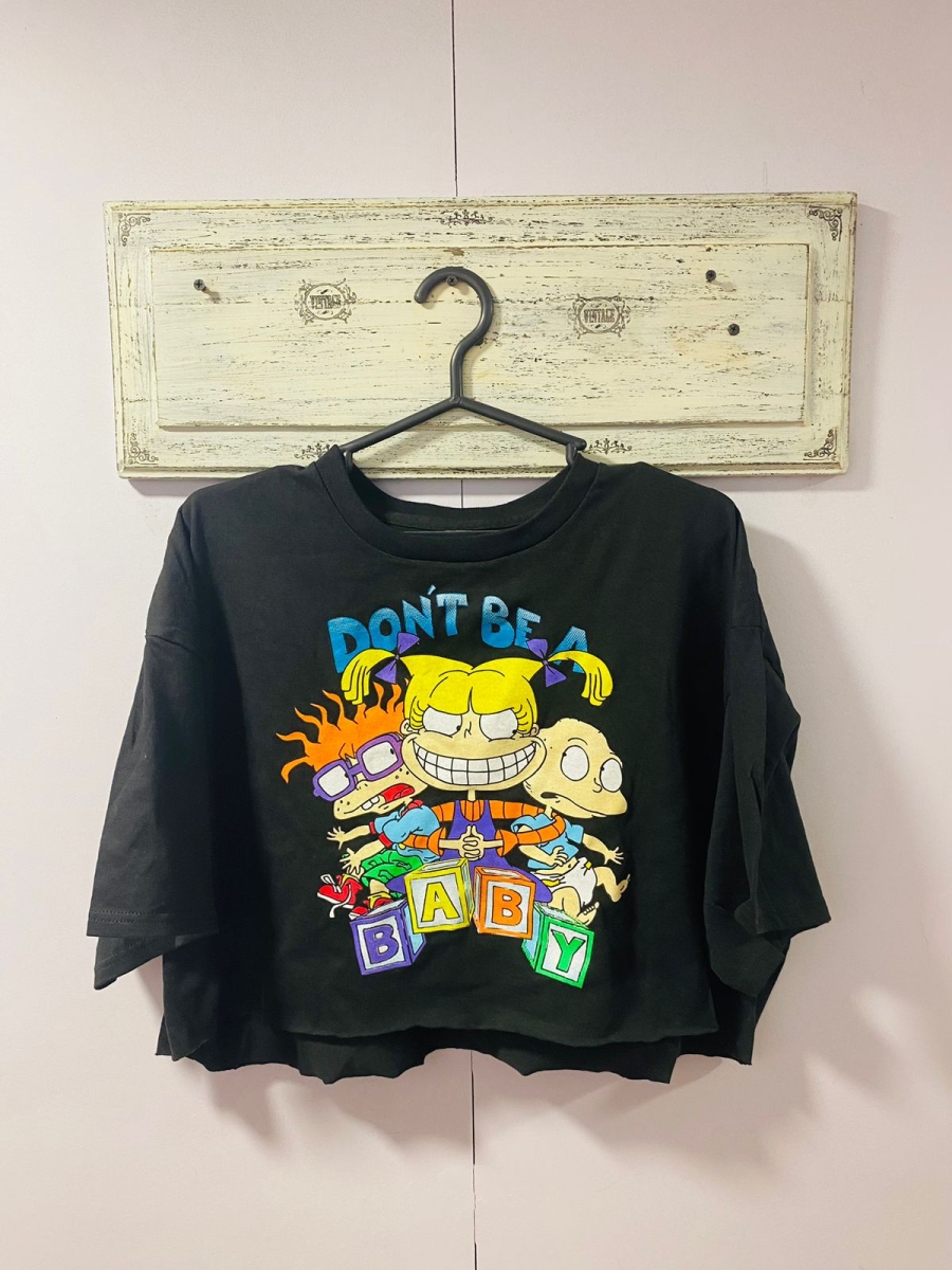 Polera Nickelodeon tipo crop para dama 