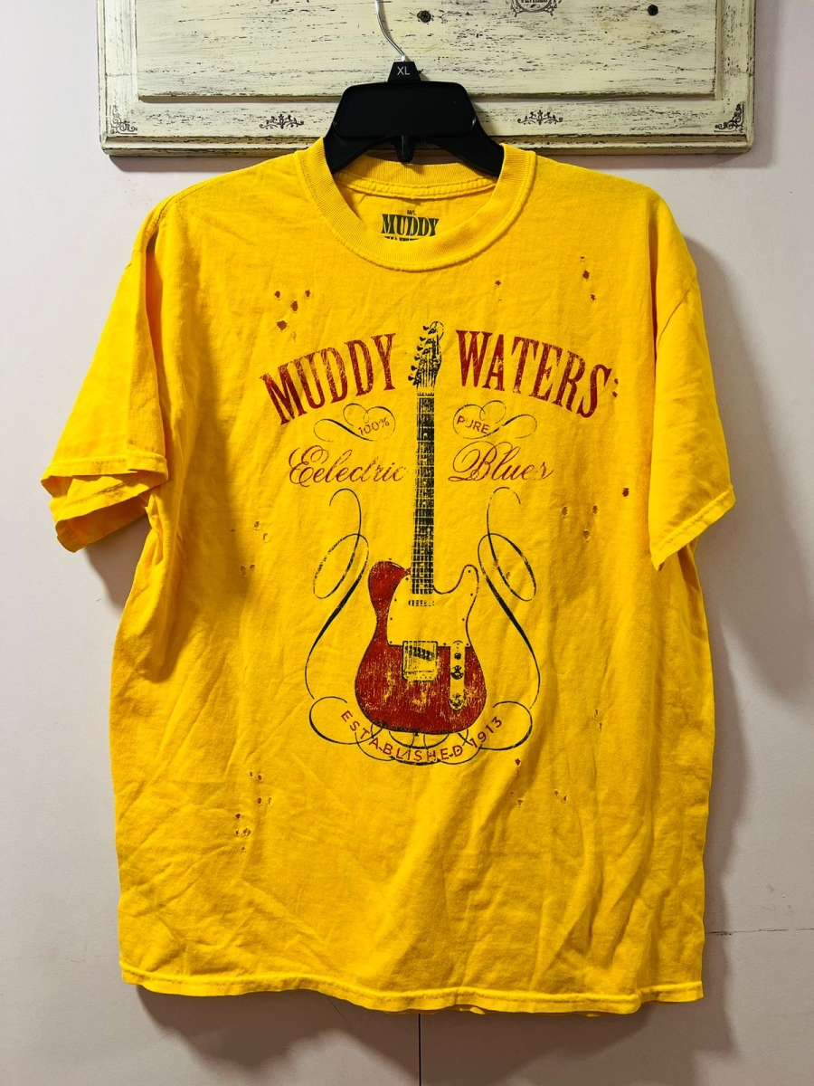 Polera Muddy Waters para dama color amarillo