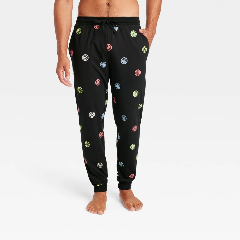 Pantalón Pijama Marvel Neon Super Hero Icons Jogger 