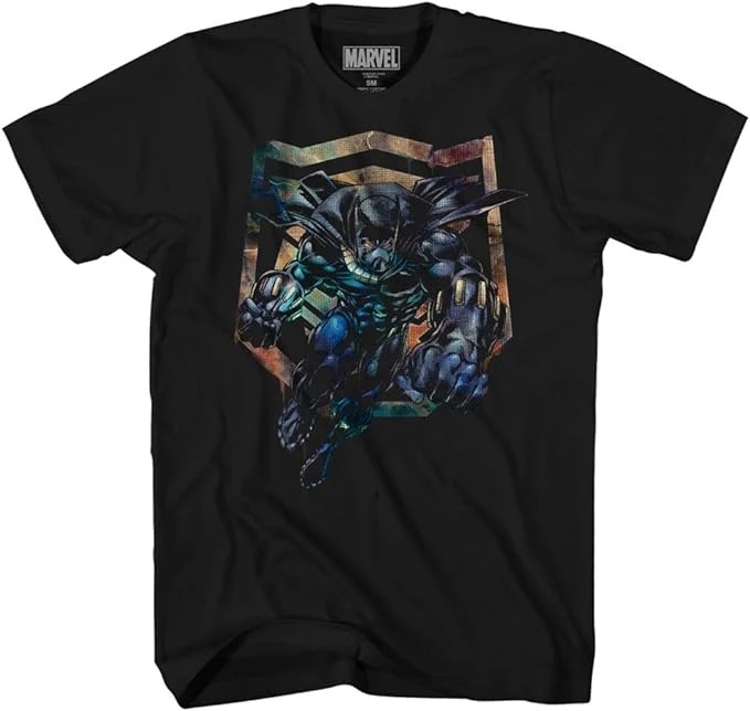 Polera Marvel Black Panther negra para hombre