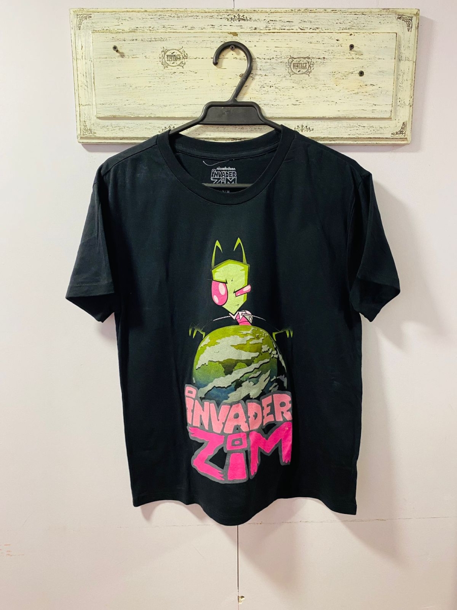 Polera Invader Zim para dama color negro