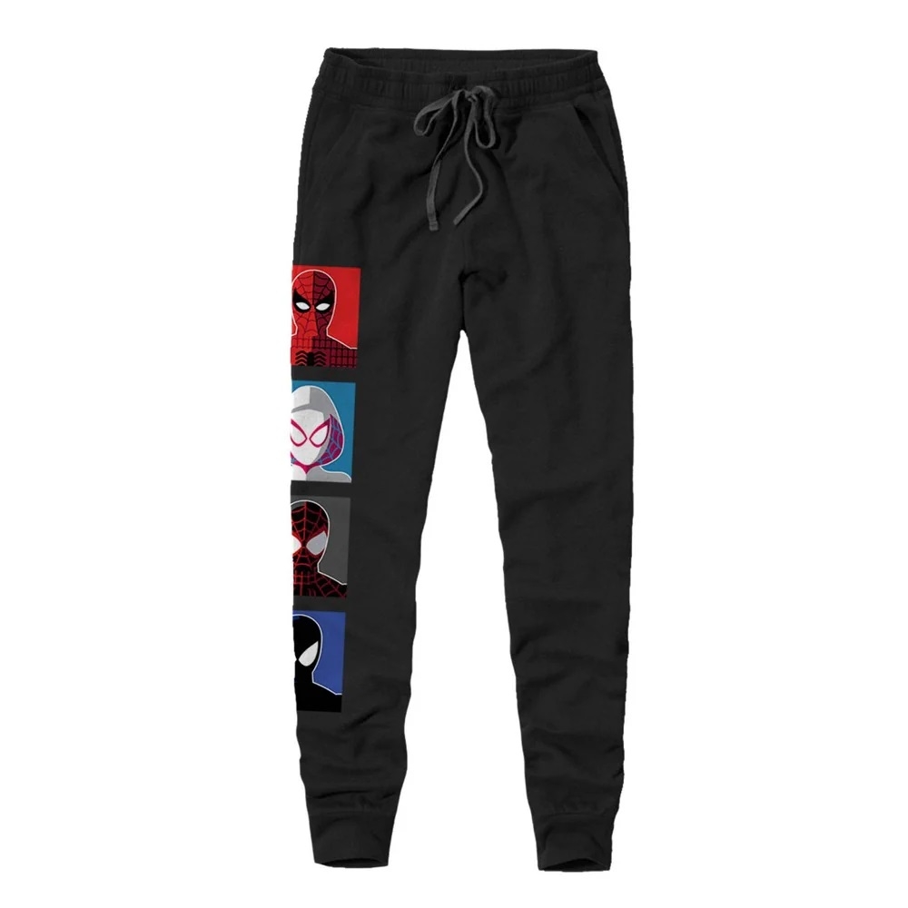 Pantalones deportivos de Spider-Man de Marvel para niños, color negro