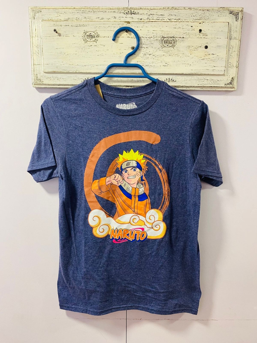 Polera Naruto para niño color azul 