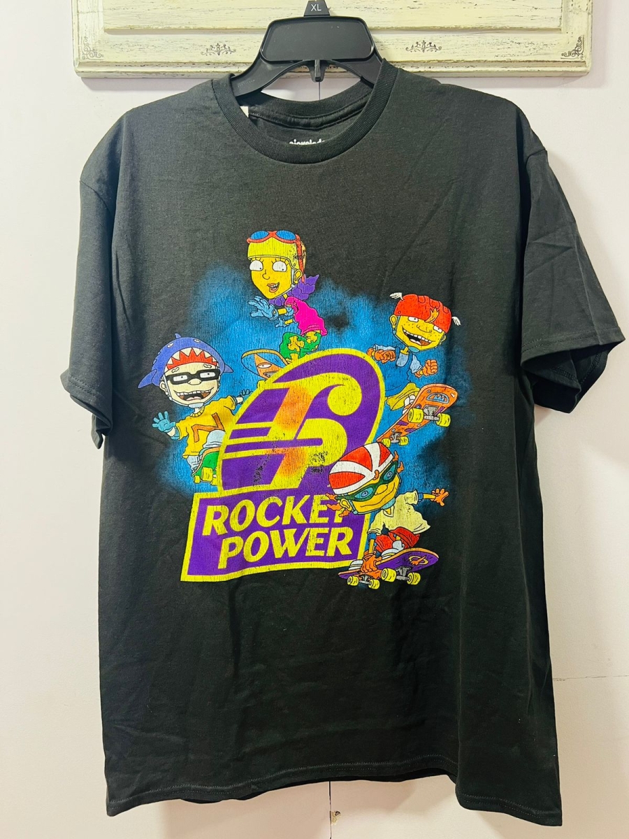 Polera Rocket Power unisex colo negro 