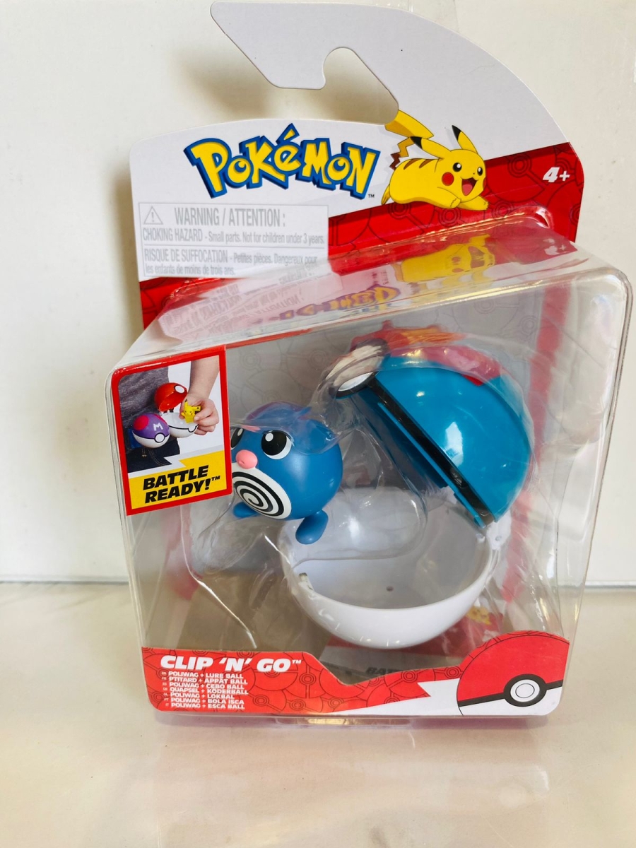 Figura Pokémon - Clip 'N' Go - Bola señuelo - Poliwag