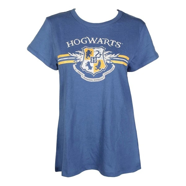 Polera dama Hogwarts de Harry Potter en azul 