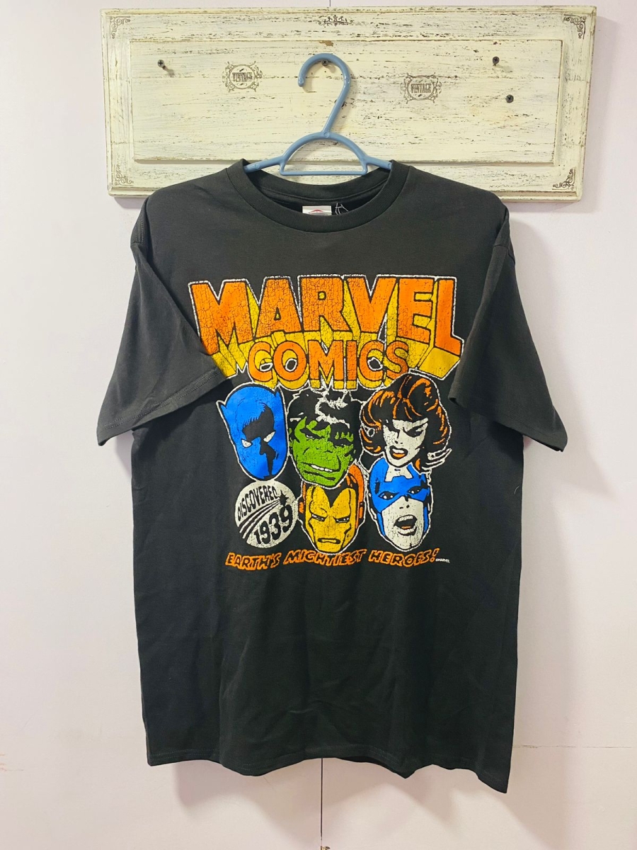 Polera Marvel Comics para hombre color negro 