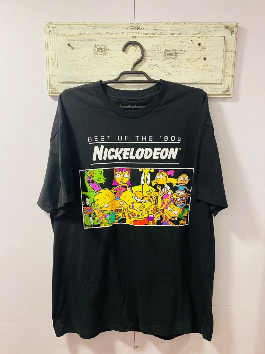 Polera Nickelodeon 90' Unisex color negro