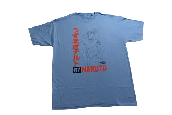 Polera Hombre equipo 07 de Naruto Kakashi en azul