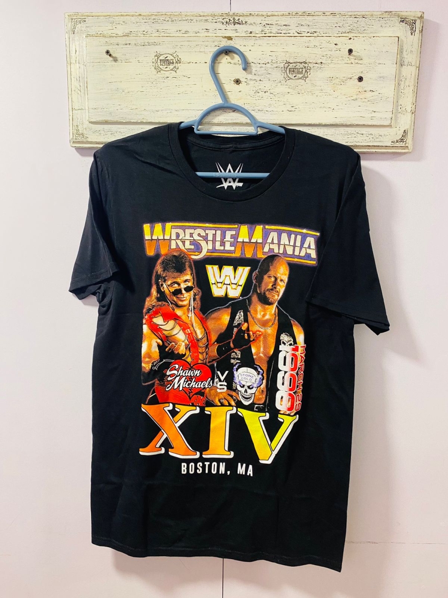 Polera WWE para hombre color negro 